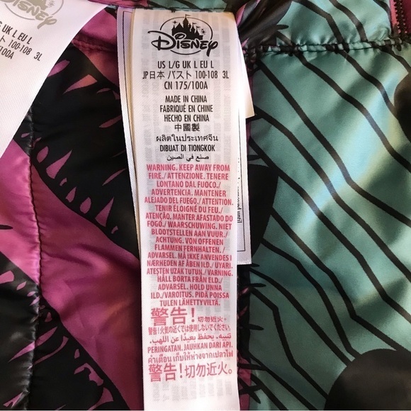 Disney Reversable Sally Nightmare Before Christmas Puffer Jacket, Size Large - Picture 13 of 14